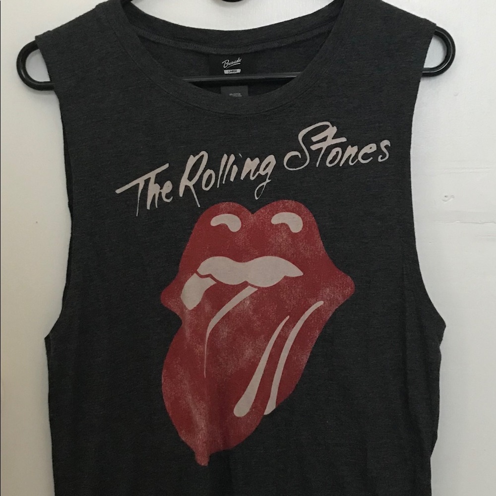 the rolling stones graphic tank top